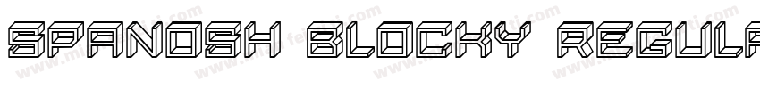 Spanosh blocky Regular字体转换